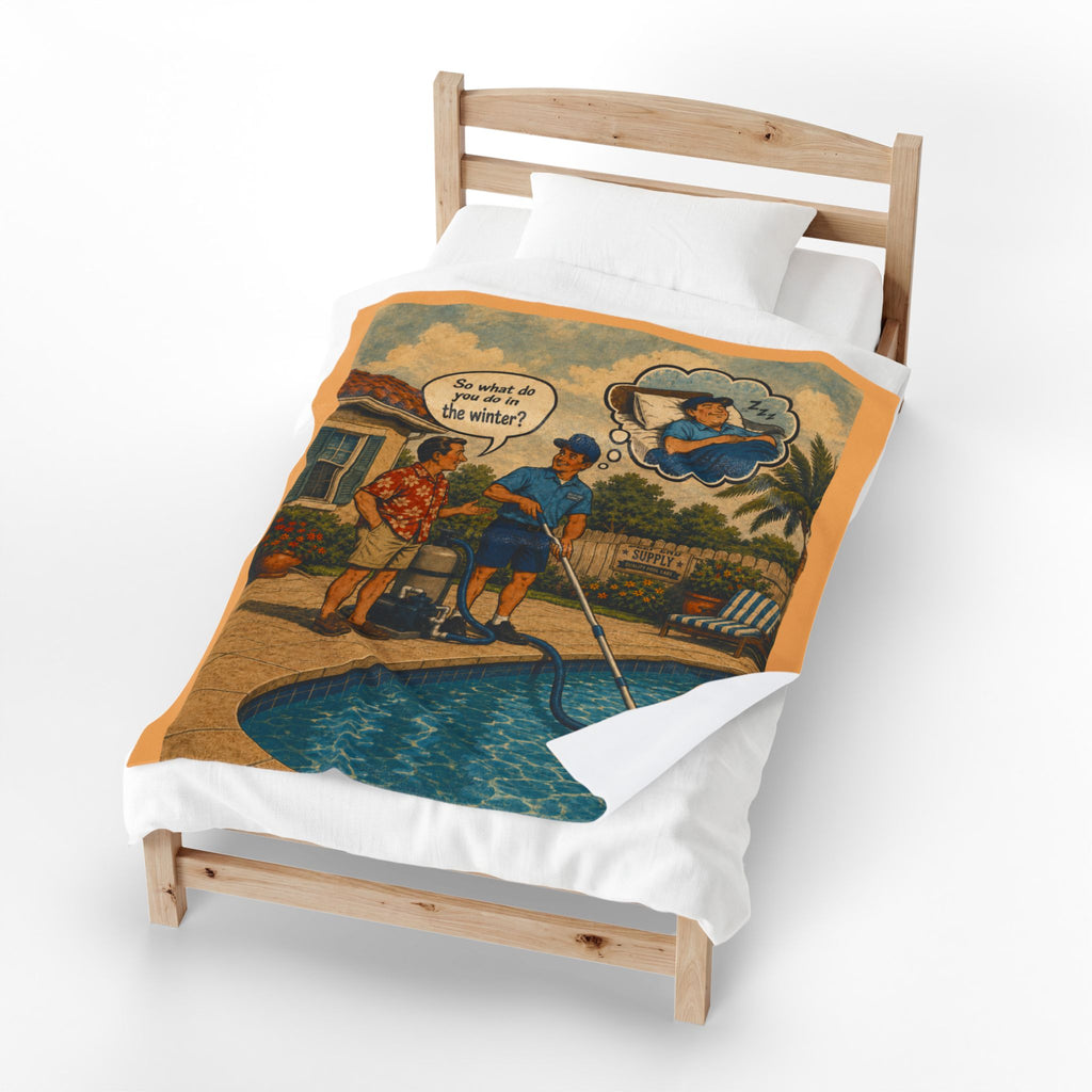 What Do You Do in the Winter Sherpa Fleece Cozy Throw