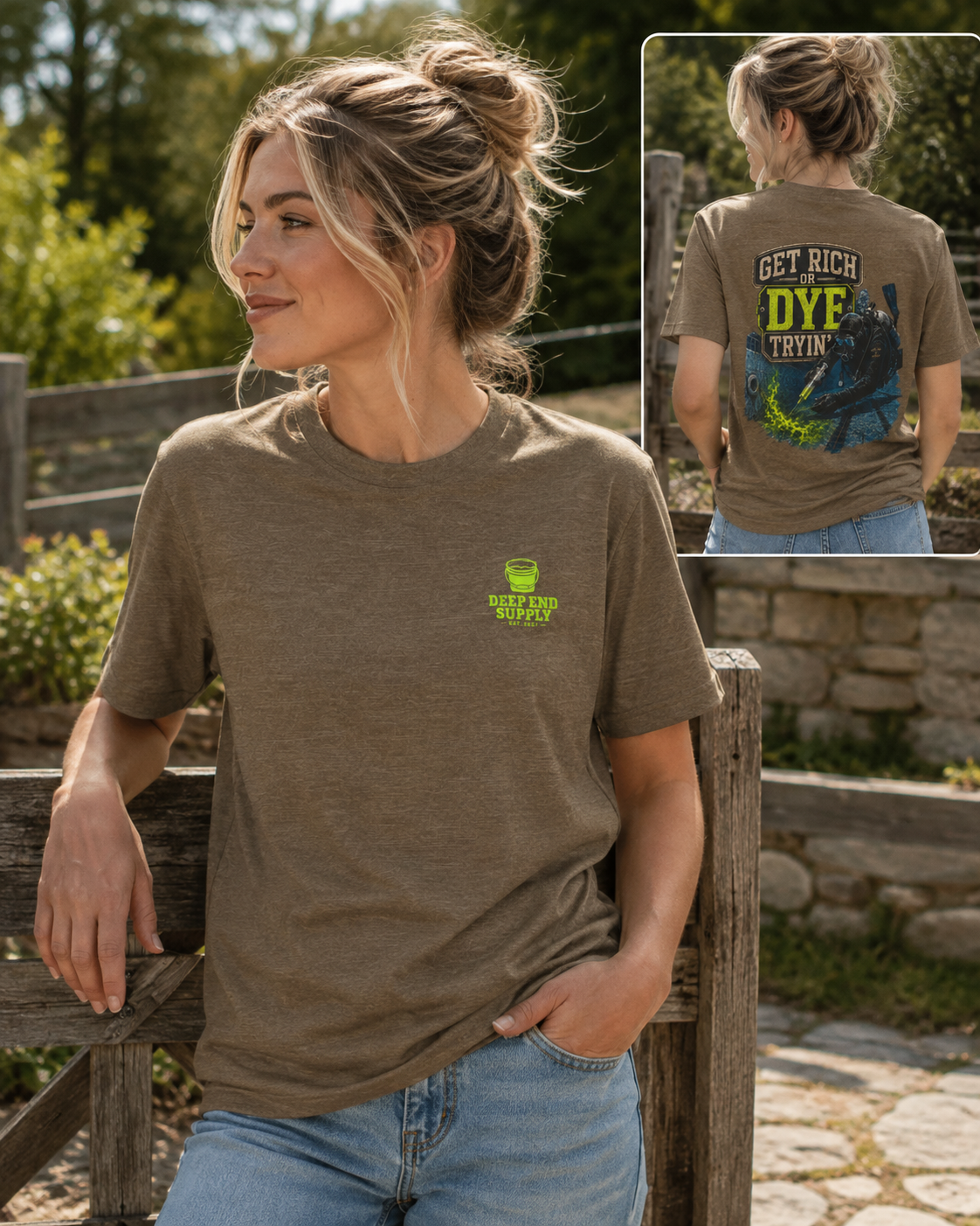 Get Rich or Dye Tryin Tee