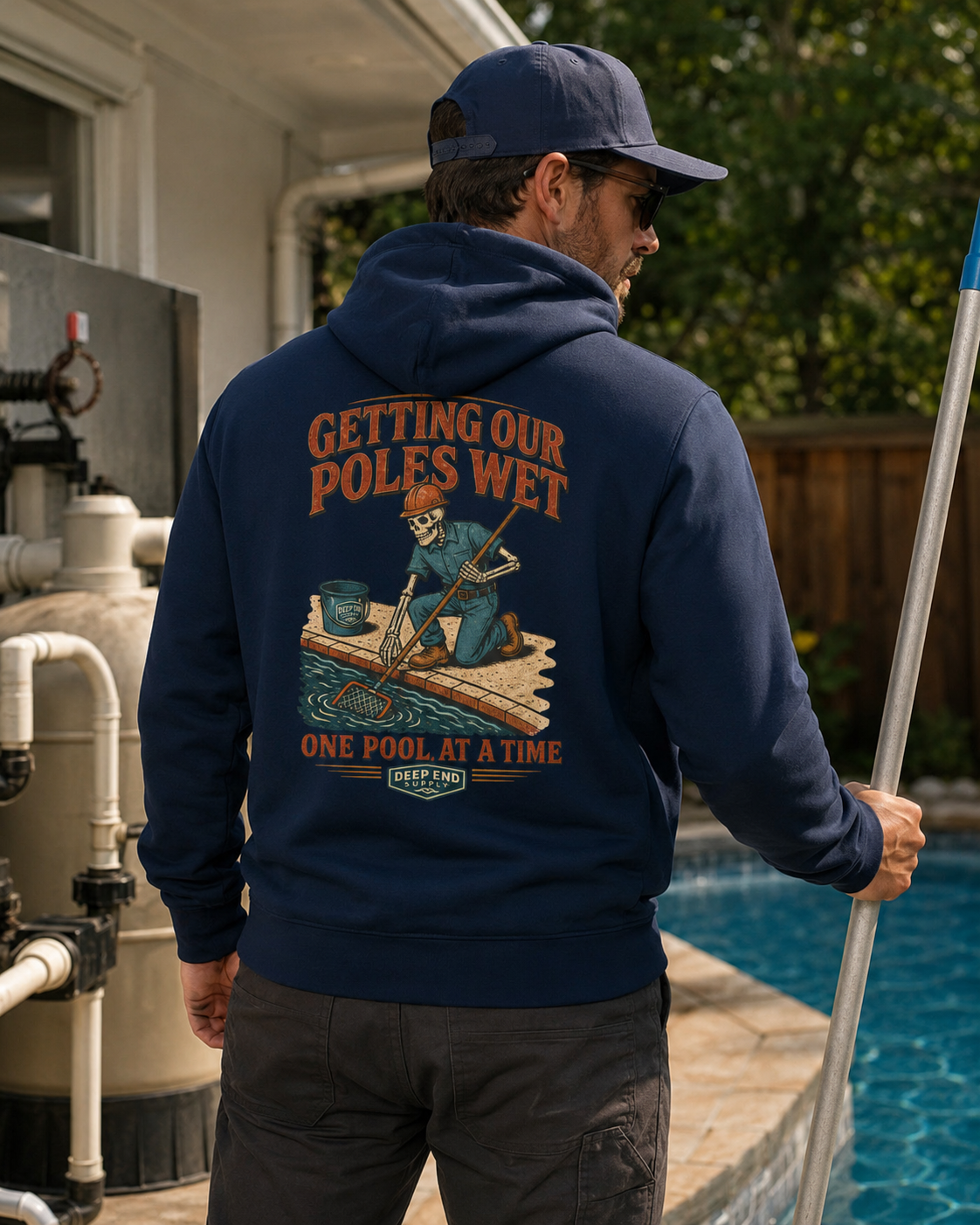 Getting Poles Wet Hoodie