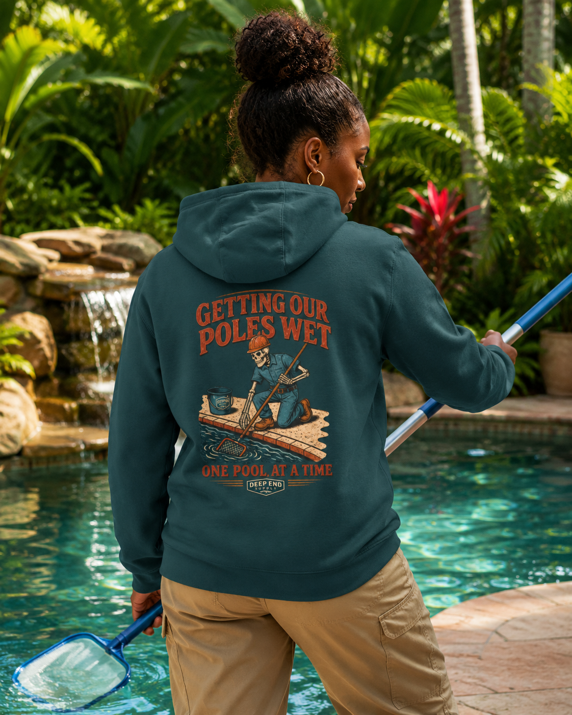 Getting Poles Wet Hoodie