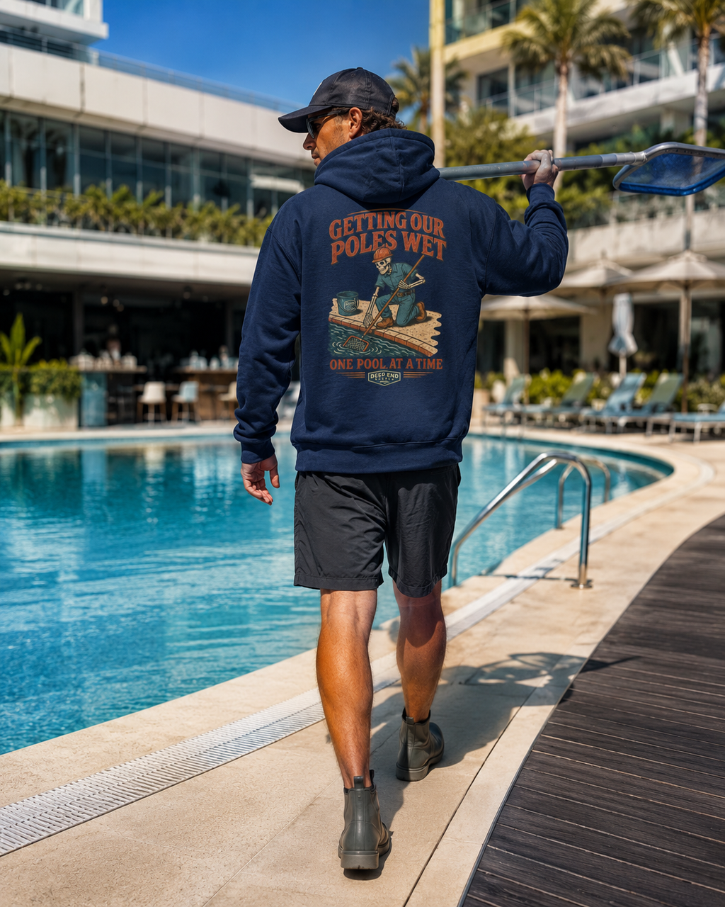 Getting Poles Wet Hoodie