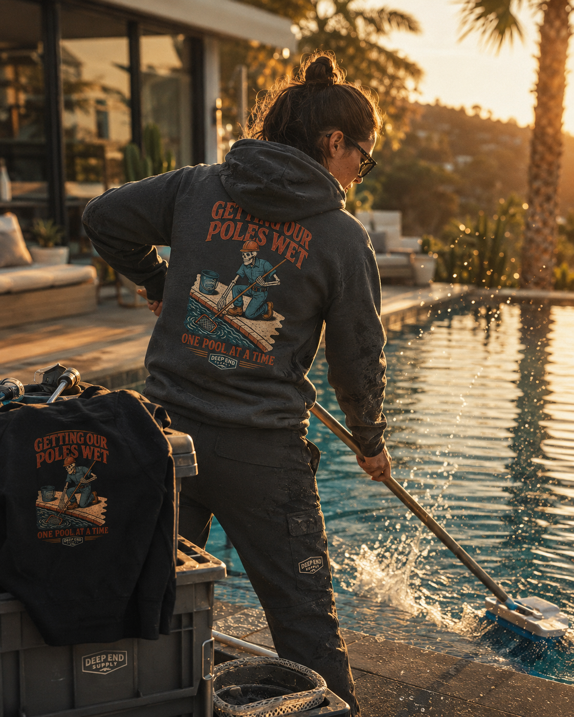 Getting Poles Wet Hoodie