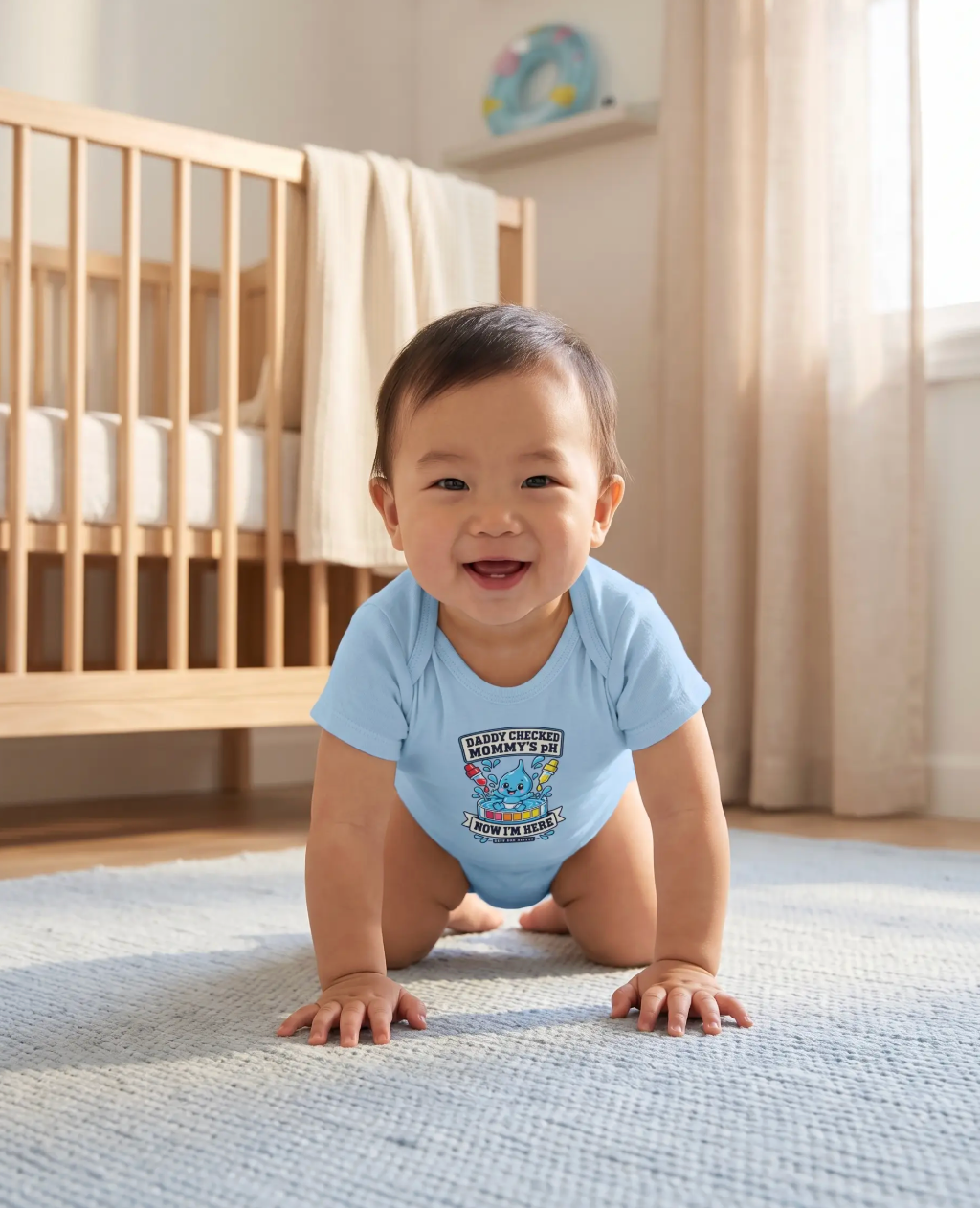 Daddy Checked Mommy's pH Infant Bodysuit