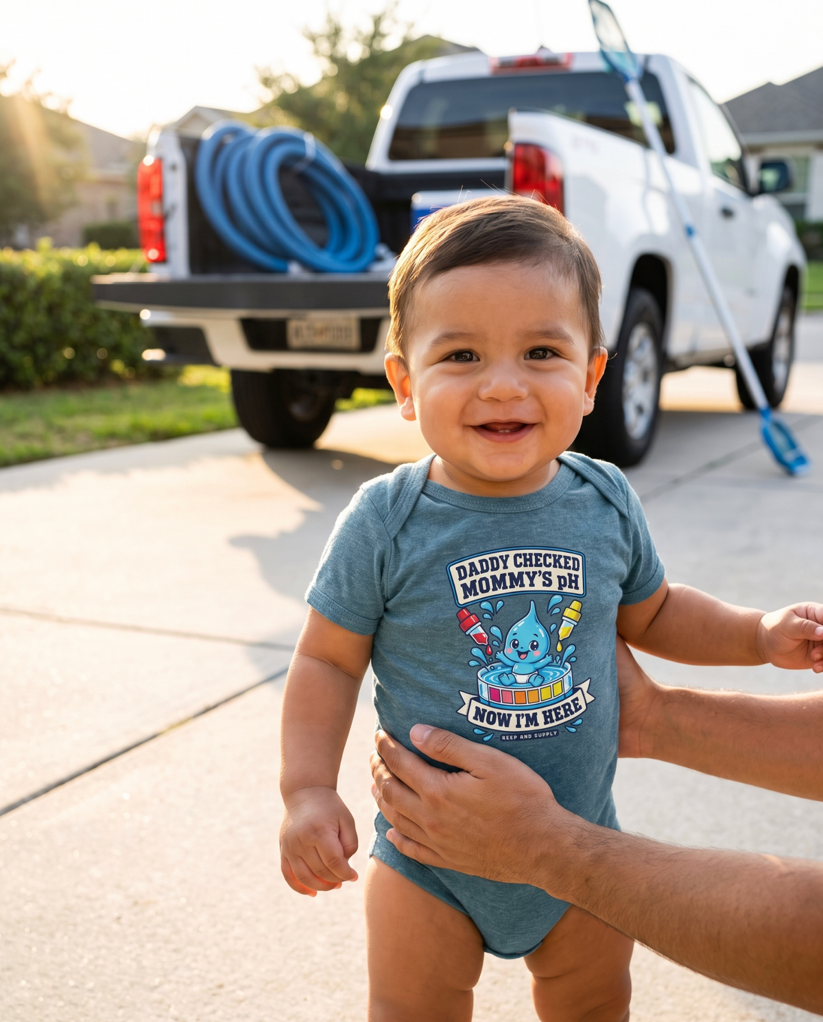 Daddy Checked Mommy's pH Infant Bodysuit