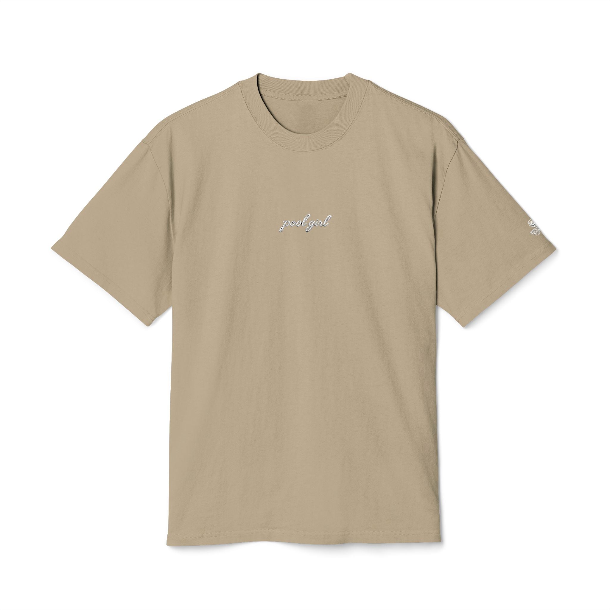 Minimalist Pool Girl Embroidered Heavy Tee
