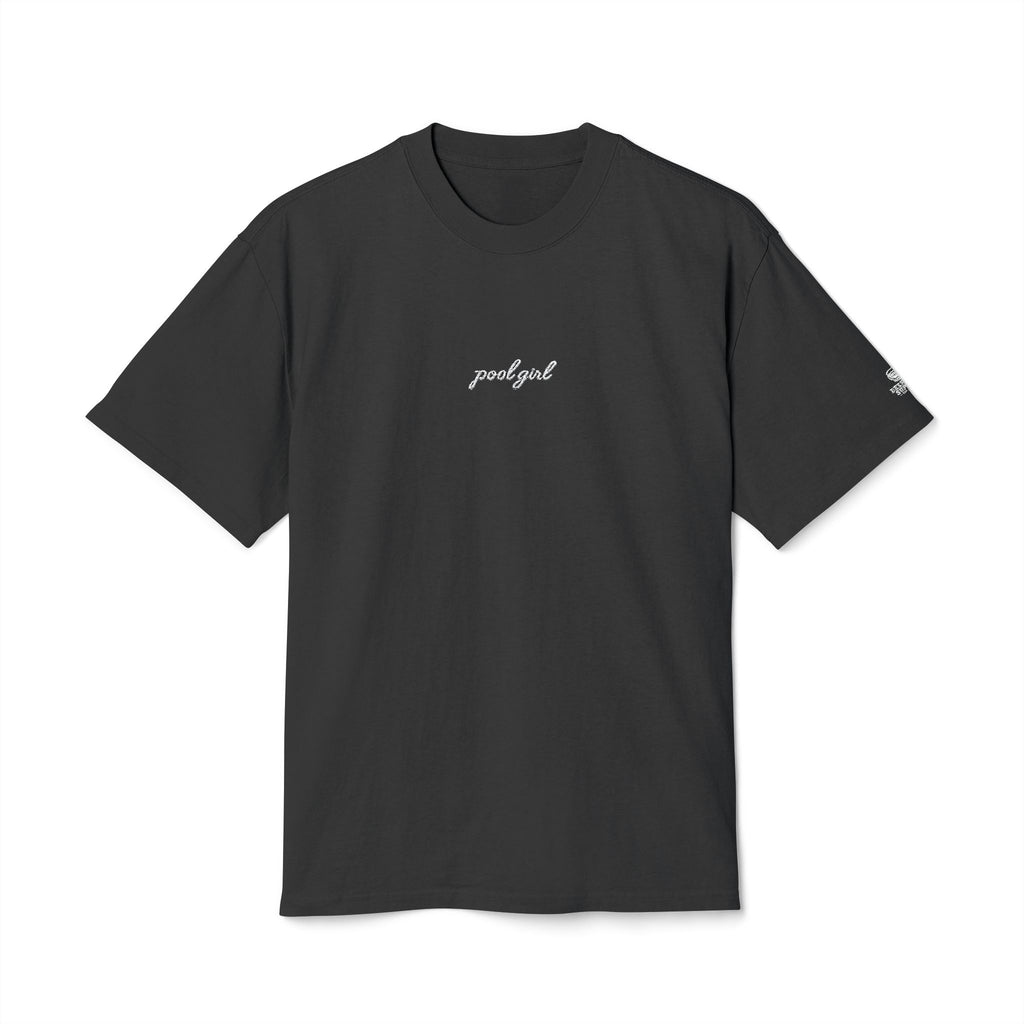 Minimalist Pool Girl Embroidered Heavy Tee