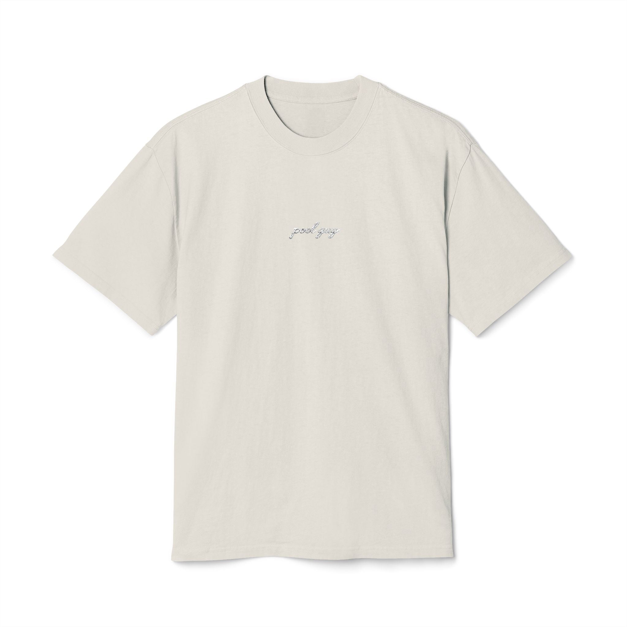 Minimalist Pool Guy Embroidered Heavy Tee